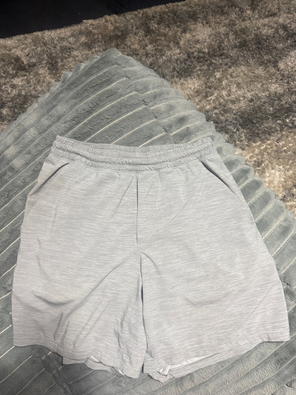 lululemon athletica Light Gray Men's Athletic Shorts